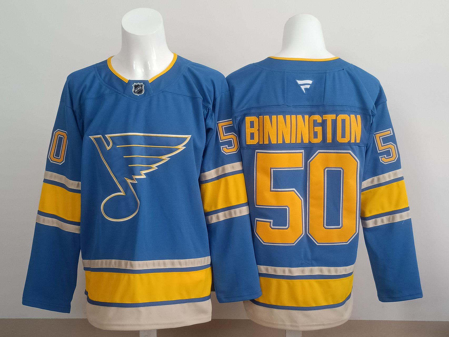 Men 2025 St.Louis Blues #50 Binnington Blue NHL Jersey style 01->st.louis blues->NHL Jersey